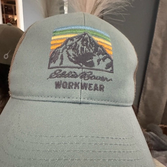 Eddie Bauer Blue and Tan Workwear Hat - Picture 3 of 5